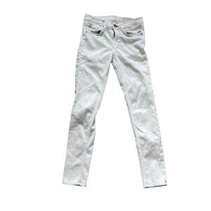 Rag & Bone Women's Capri Denim Jeans Five Pockets White Size 25